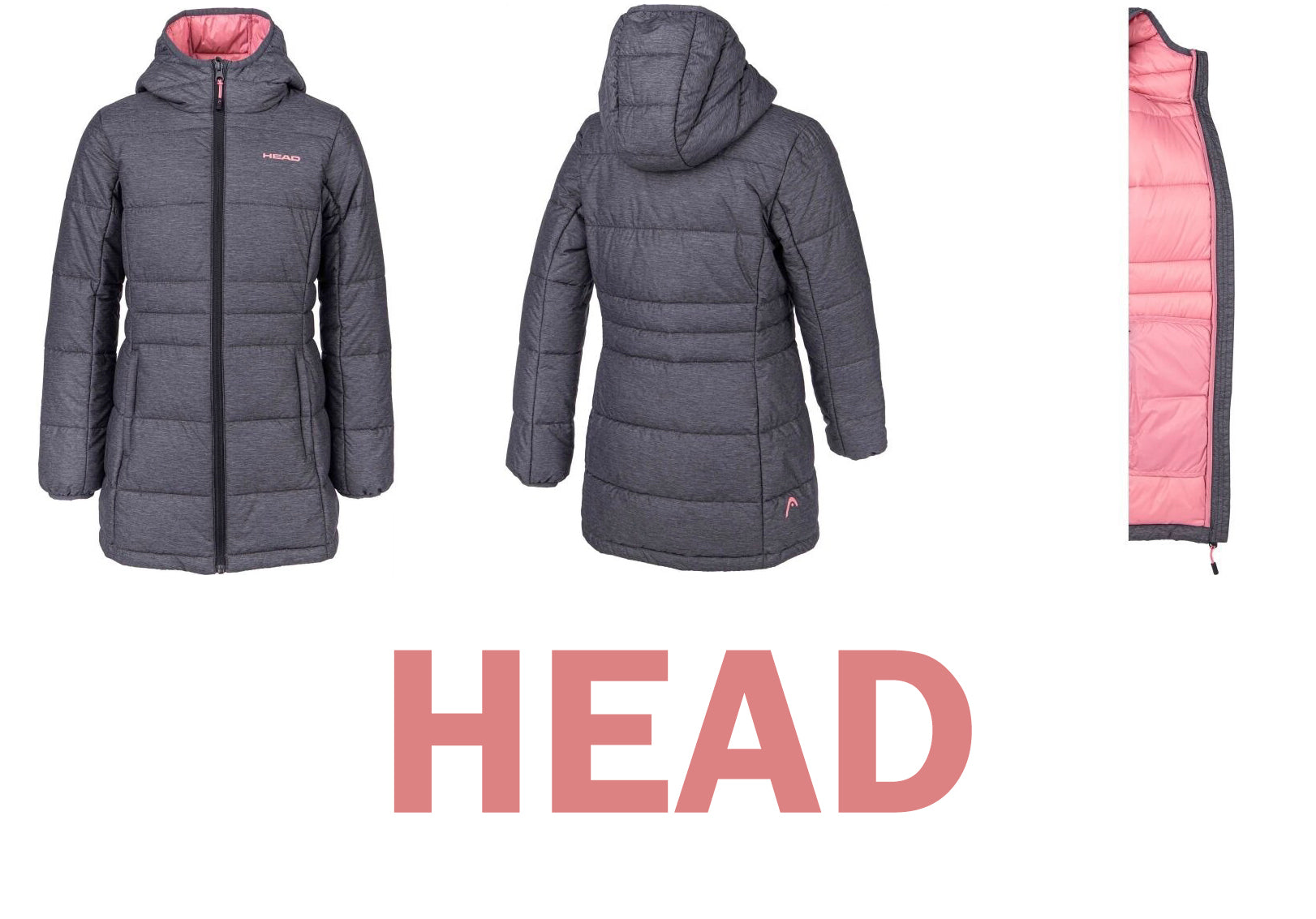 Quilted jacket-coat for girls HEAD Quilted jacket-coat for girls HEAD
